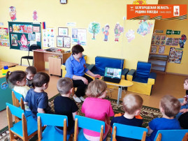 В рамках мероприятий, посвященных 80-й годовщине празднования Победы в Великой Отечественной войне, с воспитанниками младшей группы проведена беседа «Этот День Победы!» В рамках мероприятий, посвященных 80-й годовщине празднования Победы в Великой Отечественной войне, с воспитанниками младшей группы проведена беседа «Этот День Победы!».